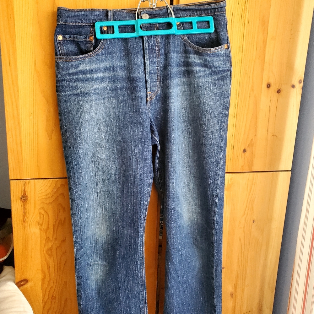 Levi's 501 Premium Button Fly Straight Leg Jeans W29 L28 Big E Levi's